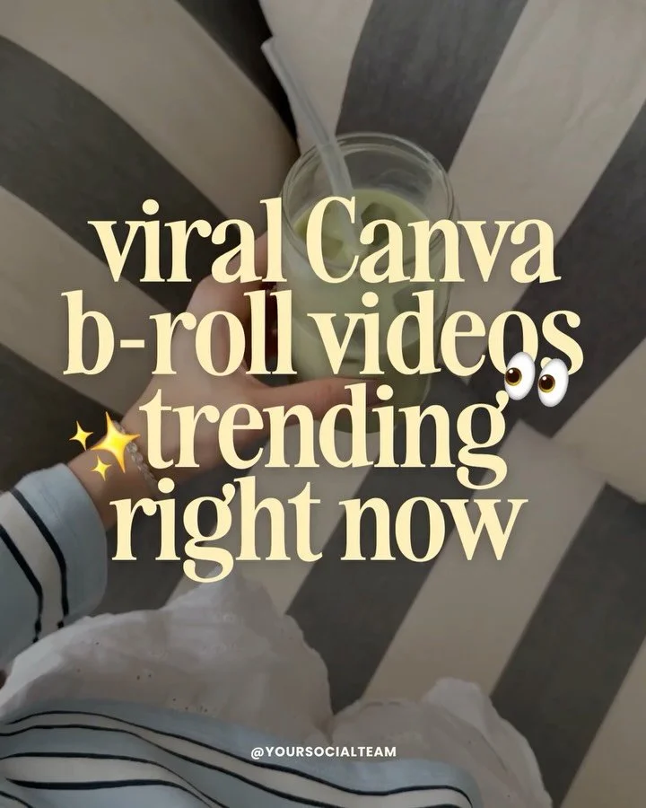 Viral b-roll trends taking over your feed right now &mdash; and what to search to get them inside @Canva 👀✨⁠
⁠
Save this so you always have trending b-roll ready to drop into your next Reel or Video Carousel.⁠
⁠
The same handful of aesthetic b-roll 