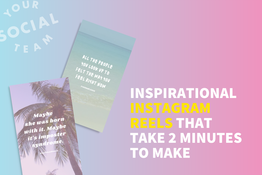 Reel Quotes Canva Templates for Instagram Reels — Your Social Team