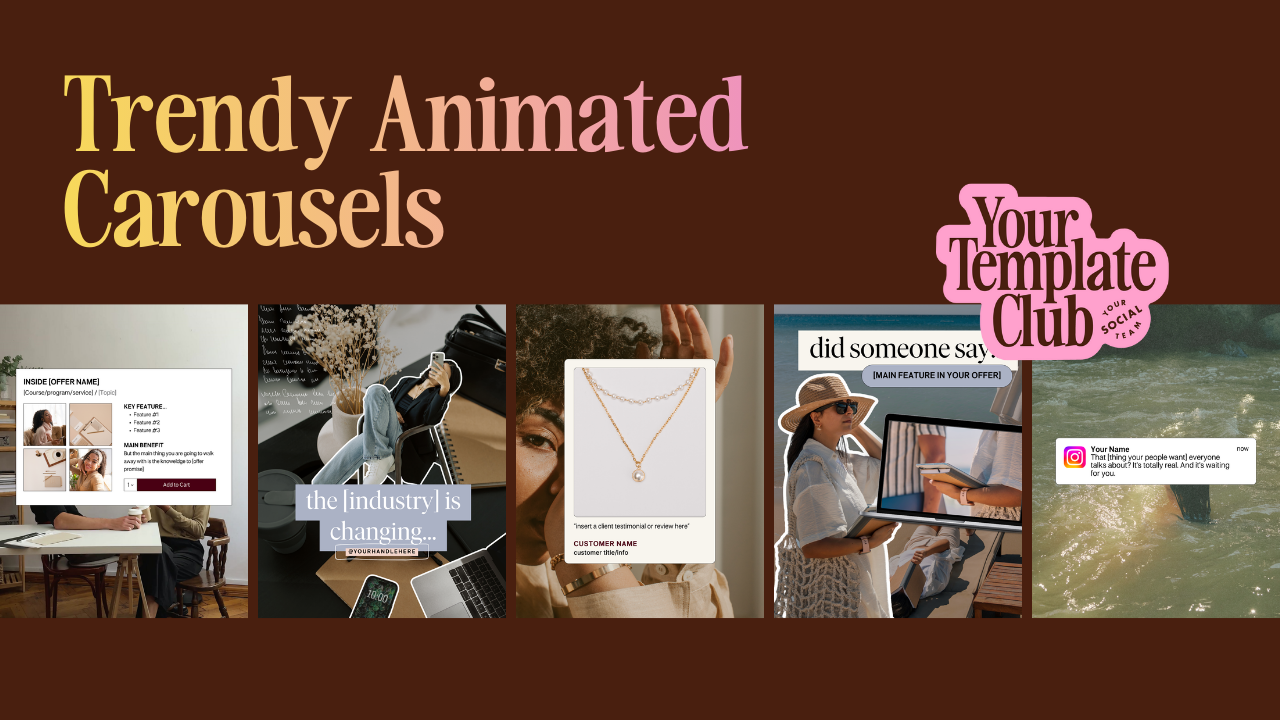 Trendy Animated Carousels