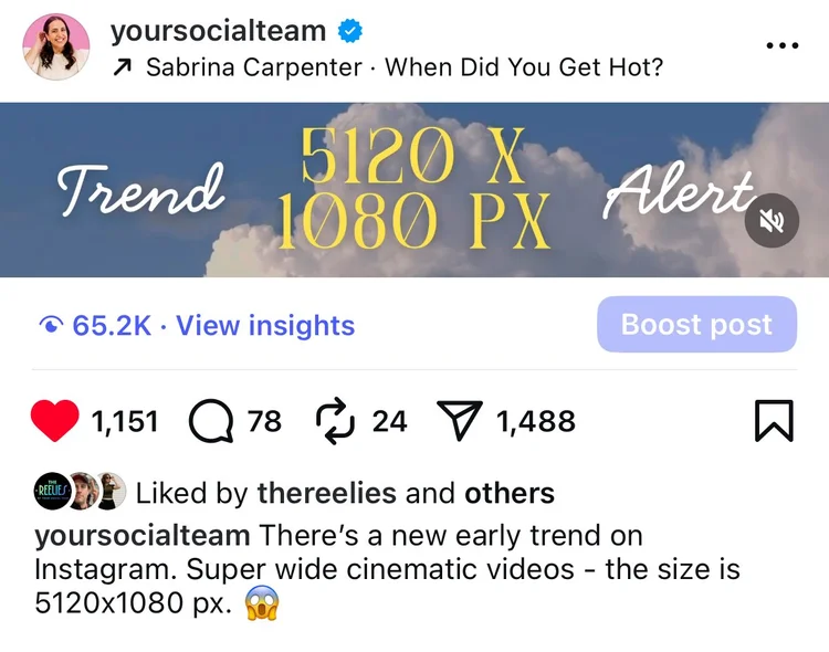 Reels Video Resolution Examples The 5120x1080 “Thinnest Reels” Cinematic Trend Is Blowing Up — Here’s ...