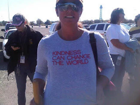One of the volunteers