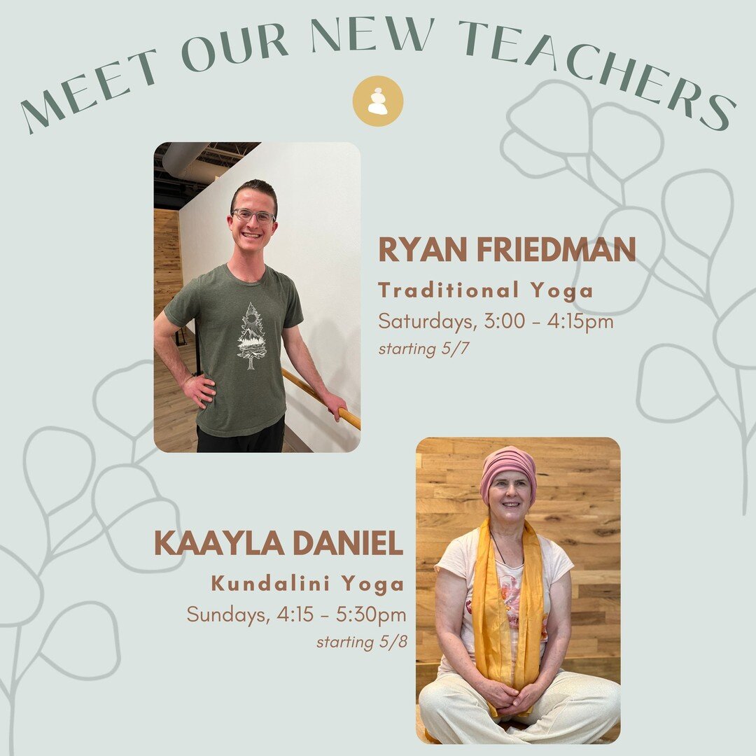 We are so excited to welcome two new teachers to the Balance Team! 😍 You may have seen Ryan and Kaayla around the studio taking classes recently, and now you can practice with them in their own classes!

Both of these teachers are bringing different