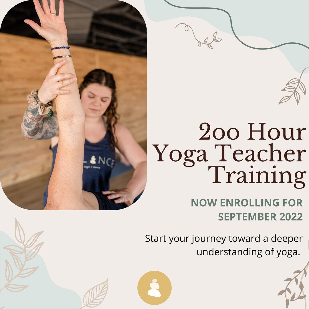 Are you ready to deepen your practice and gain a new understanding of yoga? Join us this fall for our 200 Hour Yoga Teacher Training course certified by the Yoga Alliance.

Our Fall 2022 class begins in September.  Take the leap and grow your practic