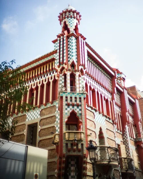 casa vicens gaudi site in barcelona