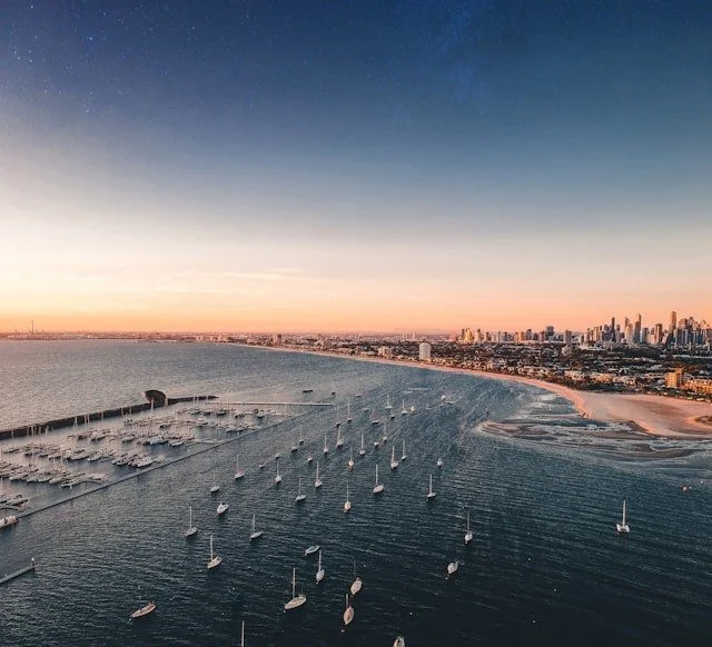 view of melbourne australia