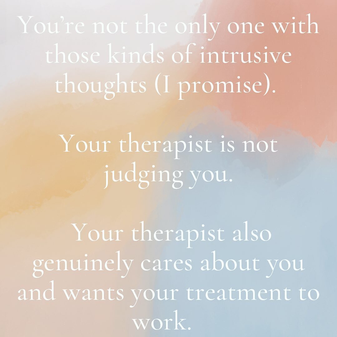 As a therapist&hellip;⁣
I care about you. ⁣
I want you to feel better. ⁣
I am invested in your goals. ⁣
I think about you outside of our 50 minutes together and want to figure out how I can be more helpful. ⁣
I never judge you for your thoughts and t