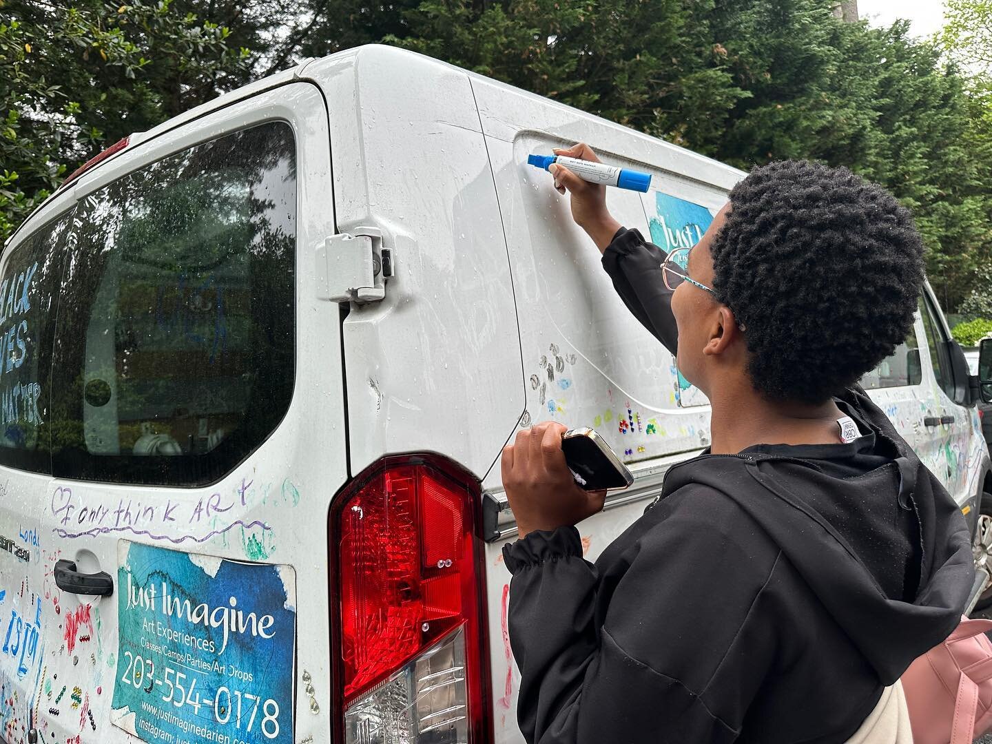 I was contacted by a South African nanny after she saw my &ldquo;Black Lives Matter&rdquo; messages on my van and front door. She has become my newest employee and signed my van! 💕