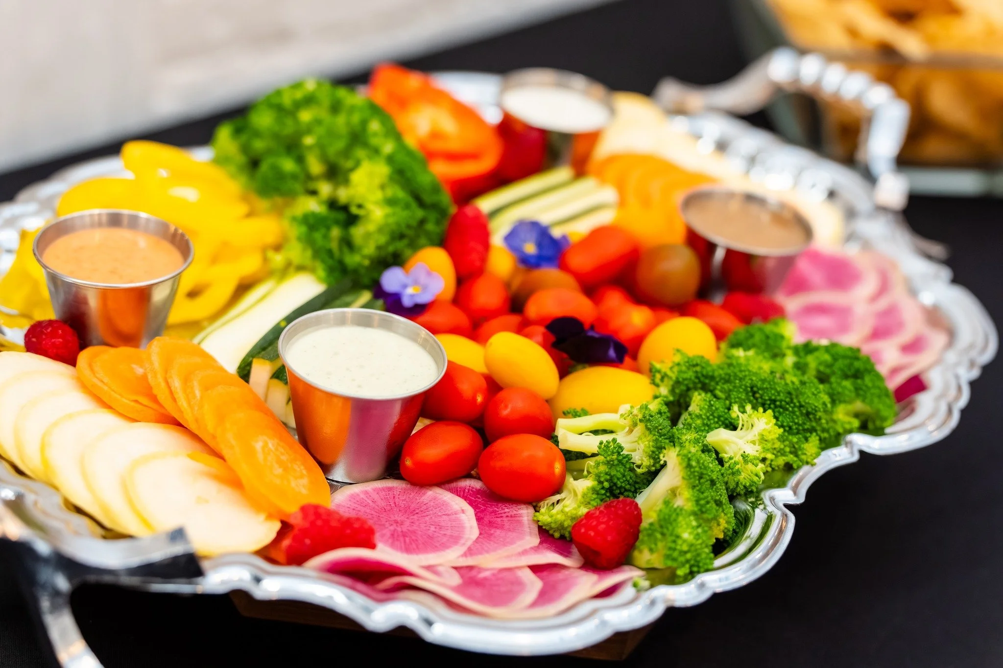 We love ourselves a mixer, and maybe I'm just hungry, but is this veggie plate maybe the most gorgeous and edible-looking veggie plate this world has ever seen?
