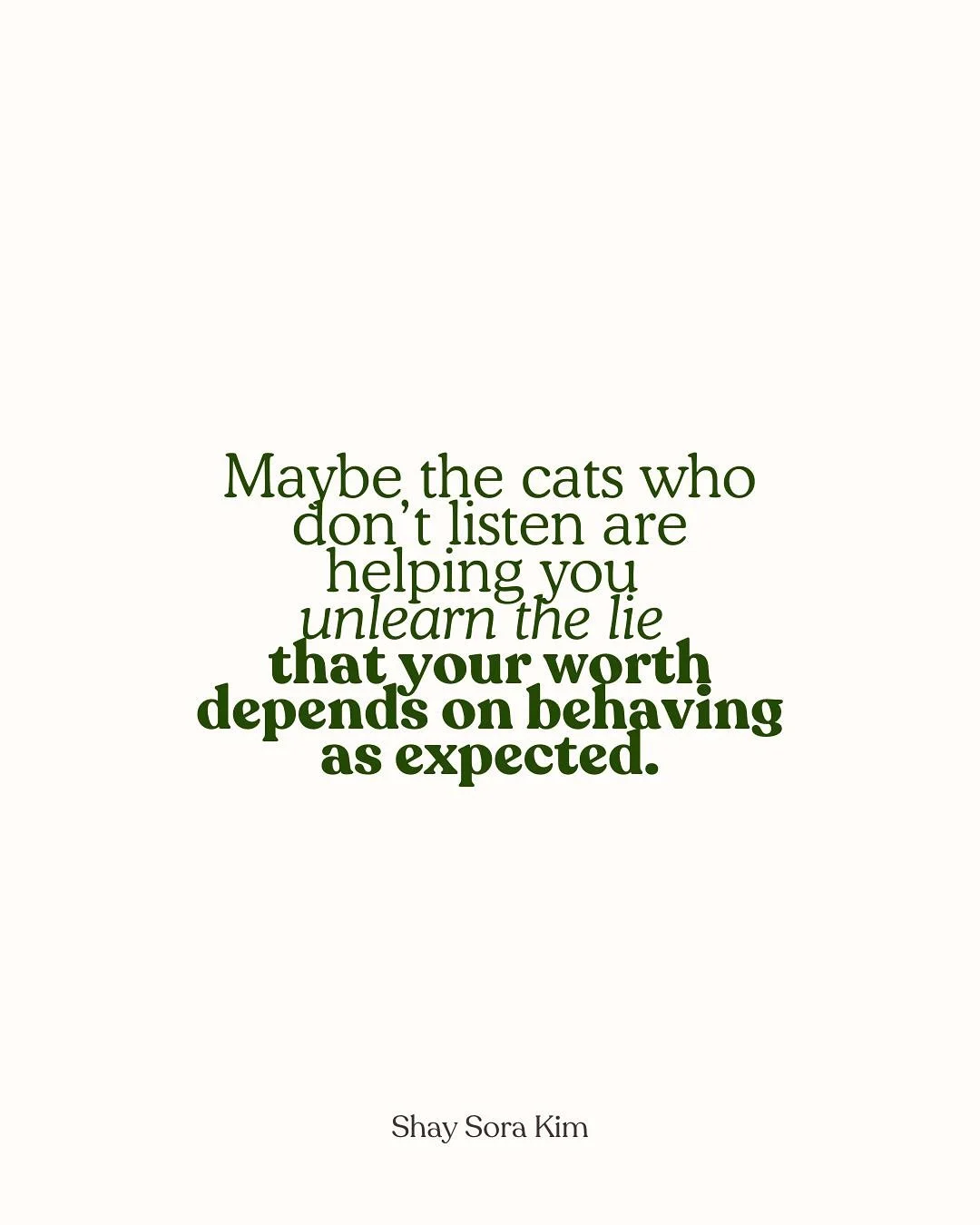 Maybe your fur child came into your life
to show you what conscious, soul-led love looks like (mine sure did 🐈&zwj;⬛)

Your pet didn&rsquo;t choose you by accident.
They came to walk beside you even in your mess
as you unlearn the lies
and remember 