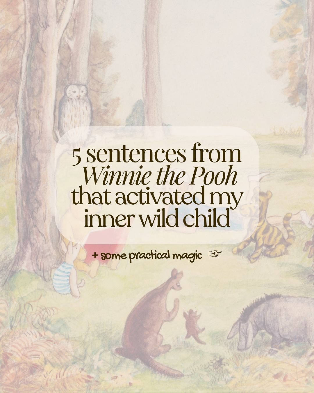 Did any activate something in you? 
I woke up today and suddenly wanted to post about a children&rsquo;s book and offer some practical magic aka an enrichment activity for you! 🐻🍯 
(I&rsquo;m working with #4 &ldquo;big boots&rdquo; the most these d