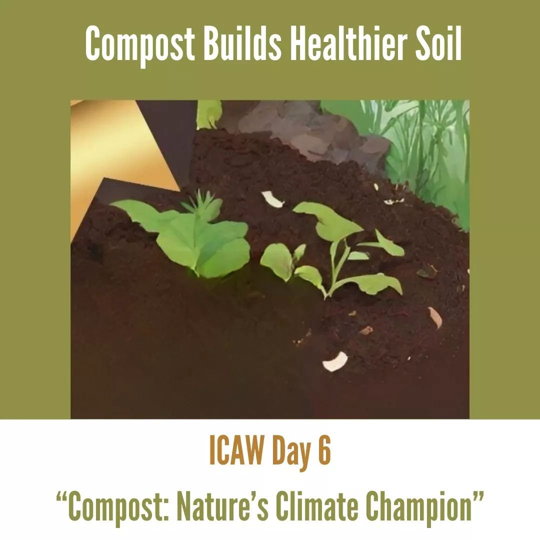 Compost can help turn nutrient-starved dirt into rich, healthy soil where our fruits and vegetables can grow and thrive. How does compost help? By recycling organic material into compost we create healthy soils that produce healthier food and in many