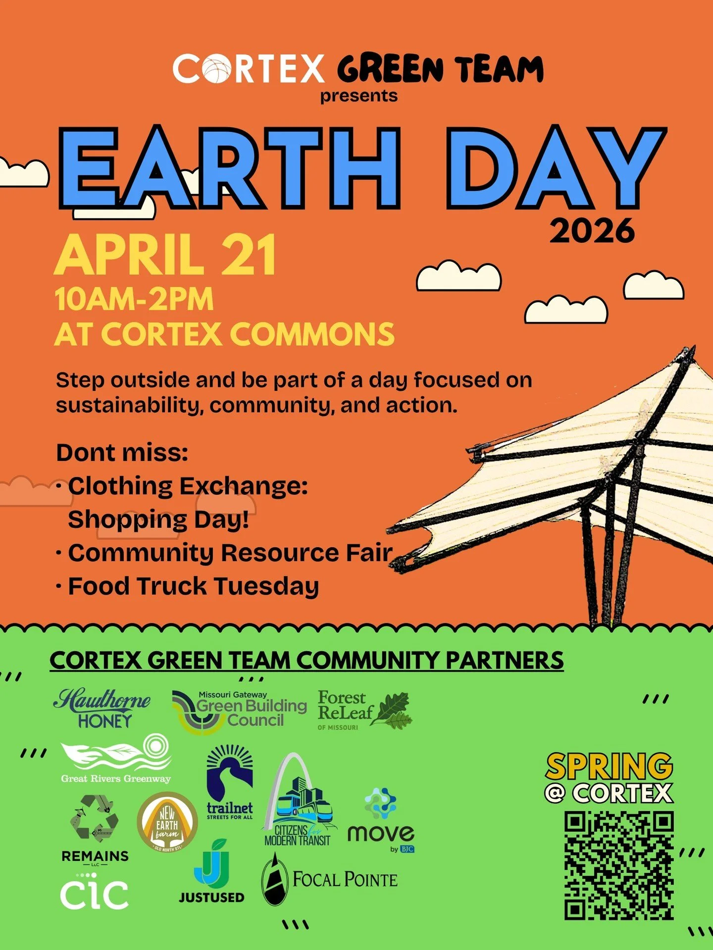 Join us at the @cortex_stl Earth Day celebration! Tuesday, 4/21 from 10am to 2pm.