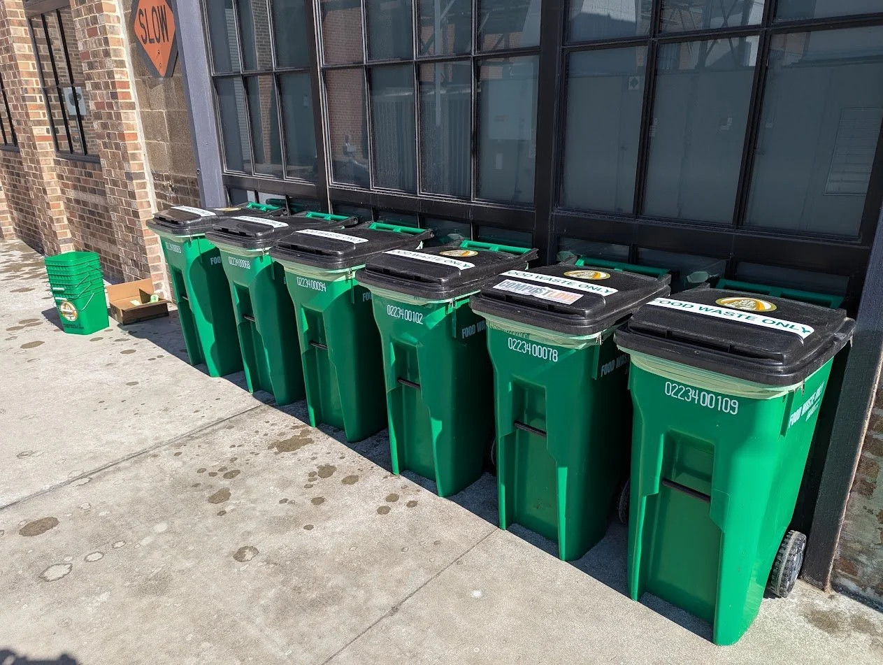 composting at st. louis coffee fest