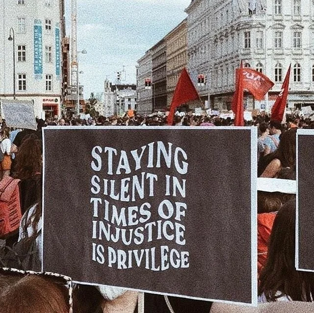 Speak up! Staying silent on this human rights issue is choosing the side of the oppressor. I keep hearing similar responses from friends I call out, saying they &ldquo;don&rsquo;t use social media to get political,&rdquo; or that they are &ldquo;doin
