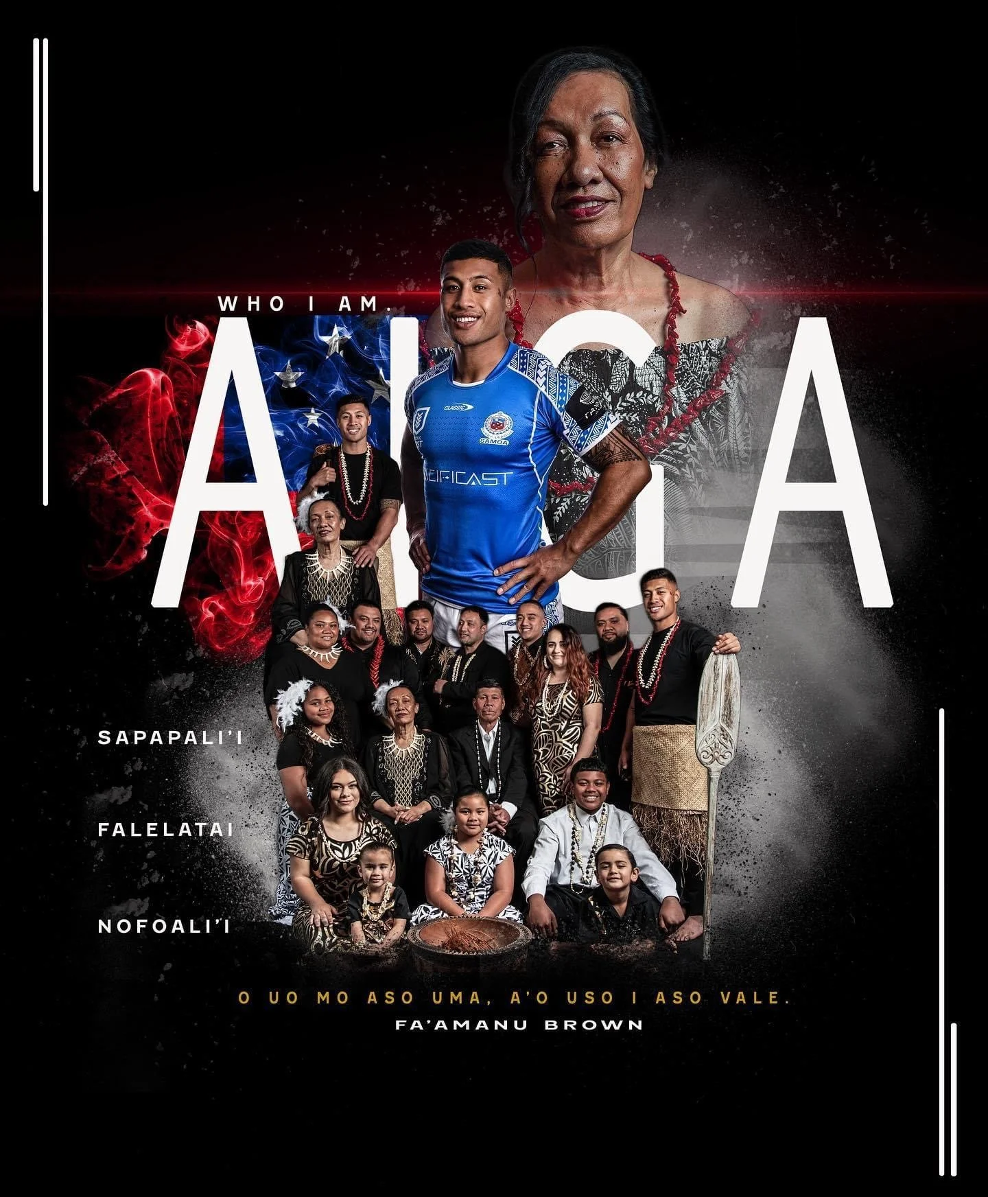 “My AIGA (family) this is who I am “ Fa’amanu Brown