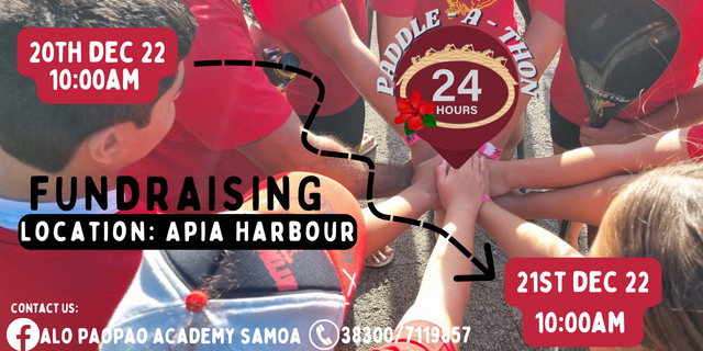 ALO PAOPAO ACADEMY 24 HOUR PADDLE-A-THON FUNDRAISER