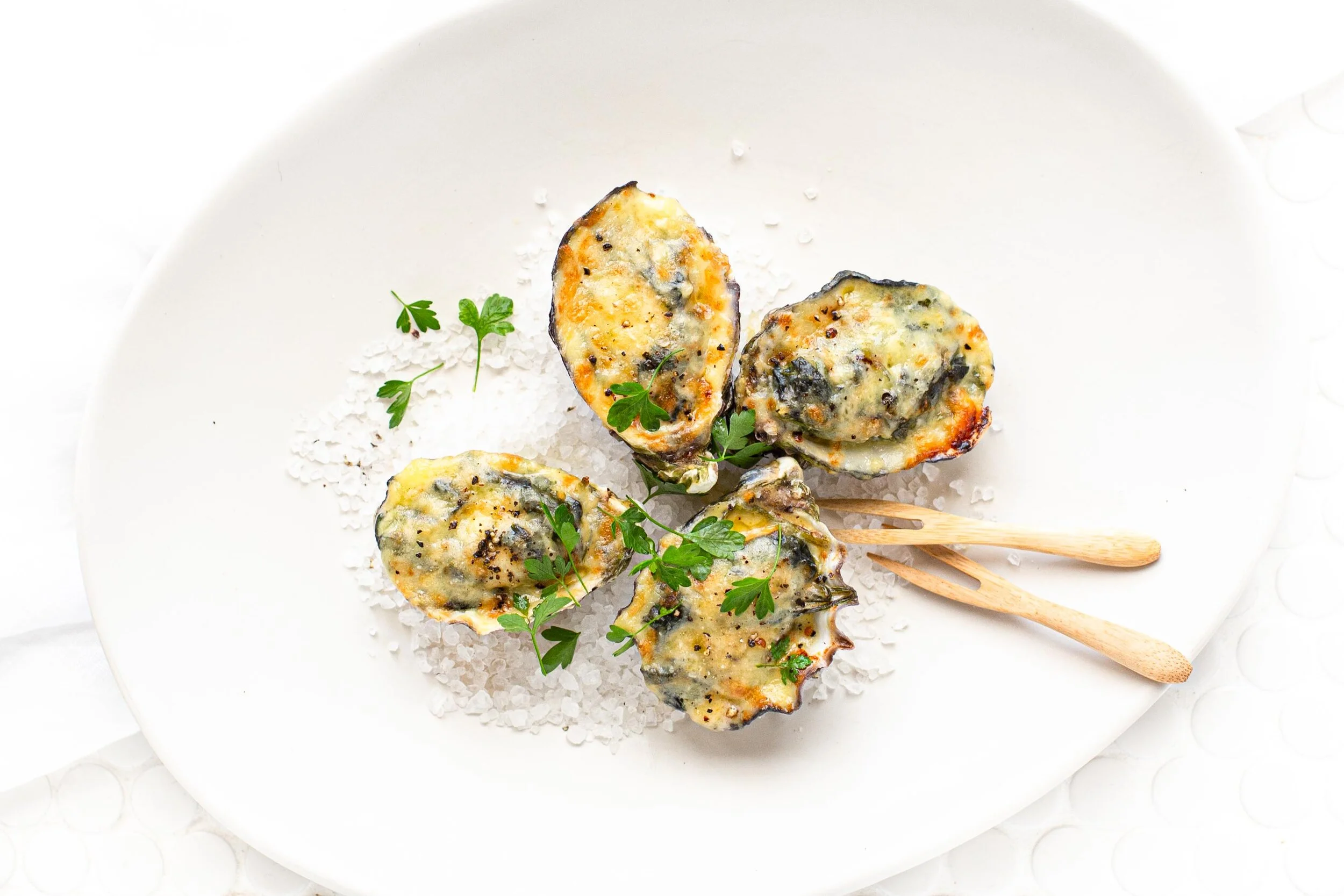 Coffin Bay Oysters Florentine — Angelakis Bros