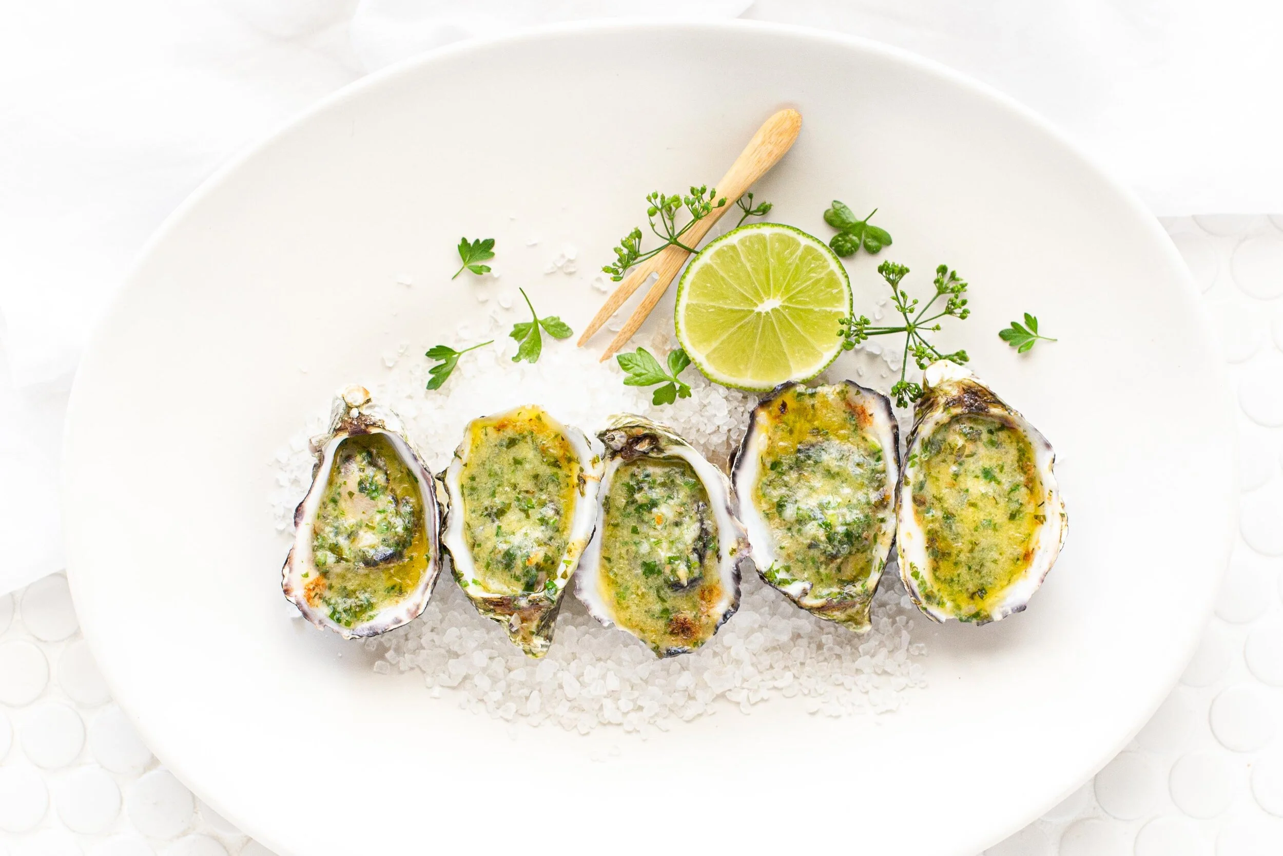 Grilled Garlic & Parsley Coffin Bay Oysters — Angelakis Bros