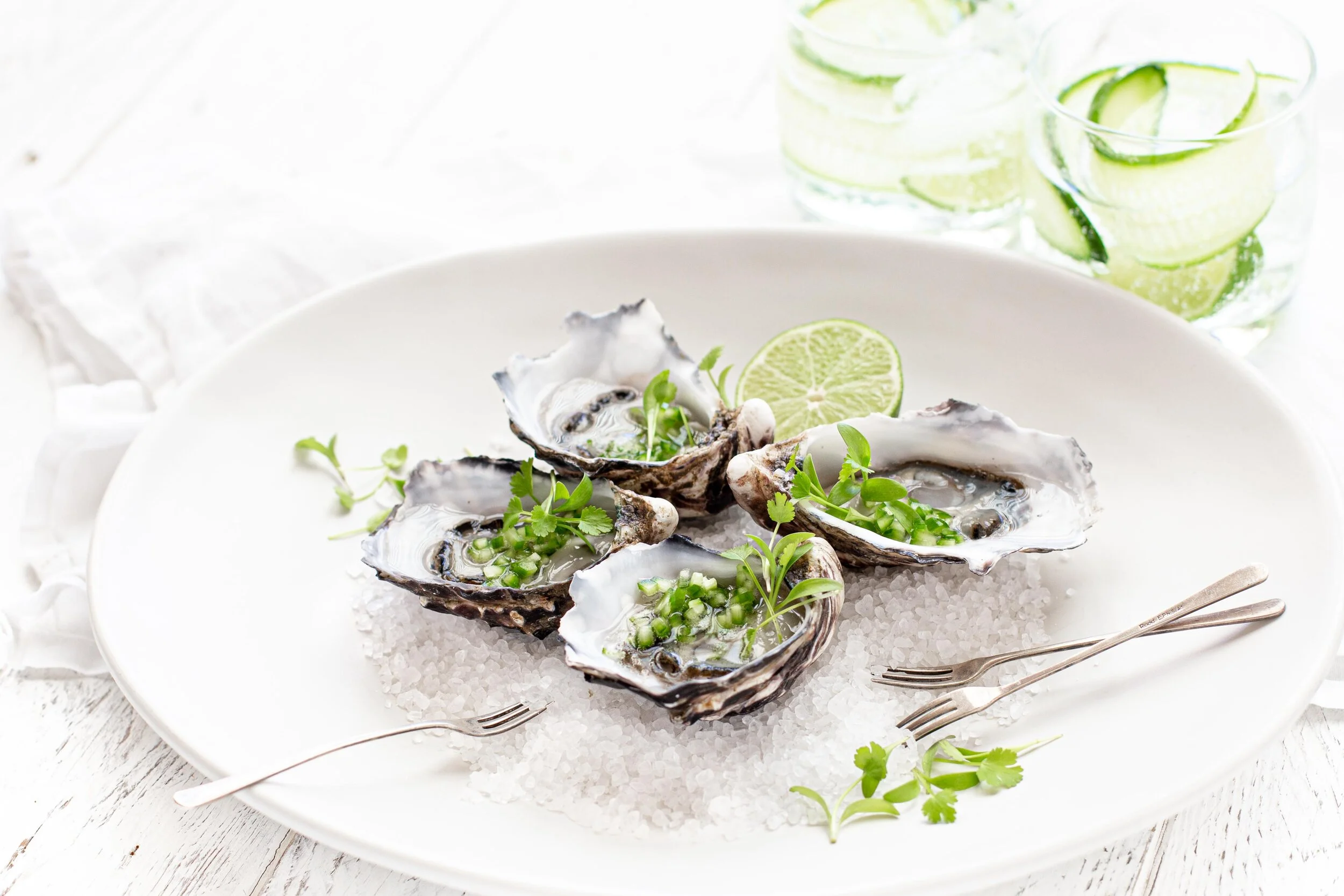 Gin & Tonic Coffin Bay Oysters — Angelakis Bros