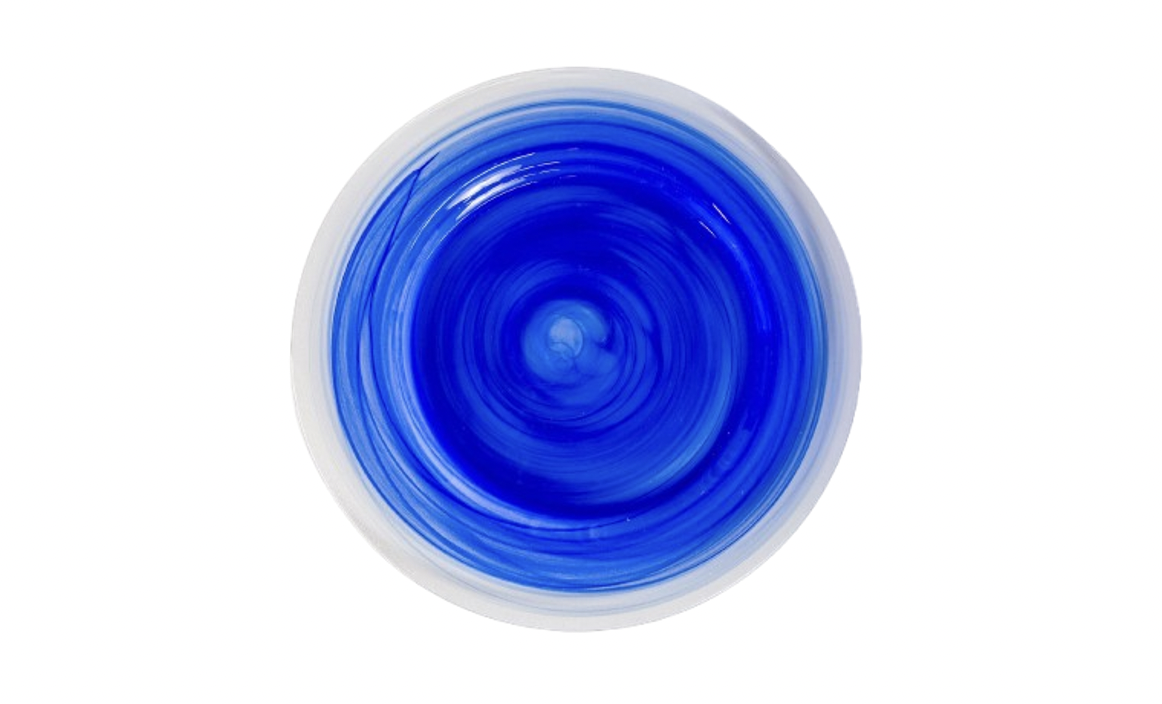 Plato Base Chihuly Azul