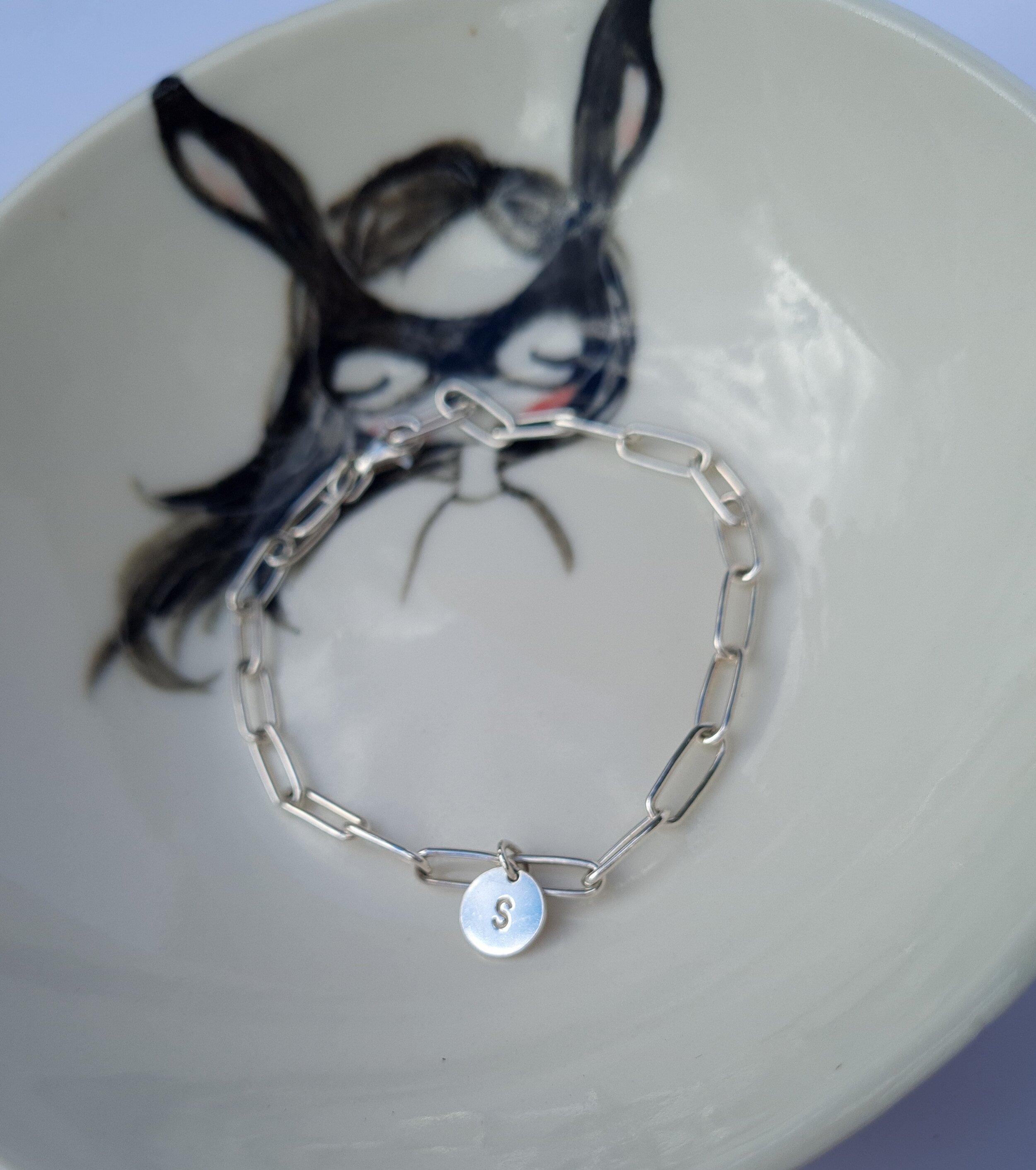 Classic chain personalised bracelet - plate.jpeg