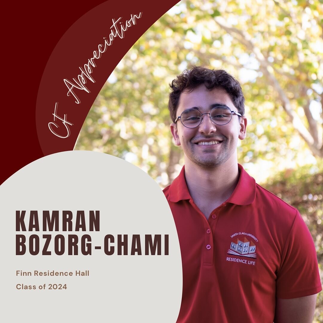 Community Facilitators (CFs) are responsible for creating an inclusive and supportive environment within their Residential Learning Community (RLC) on campus.

To appreciate their hard work and leadership, today&rsquo;s feature is Kamran Bozorg-Chami