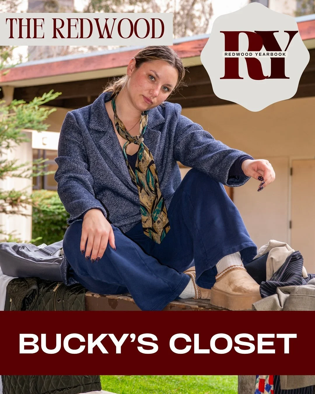 Sneak peak into Bucky&rsquo;s Closet&hellip;stay tuned for the full spread in the yearbook! 

#redwood #scuredwood #redwoodyearbook #santaclarauniversity #buckyscloset #fashion
