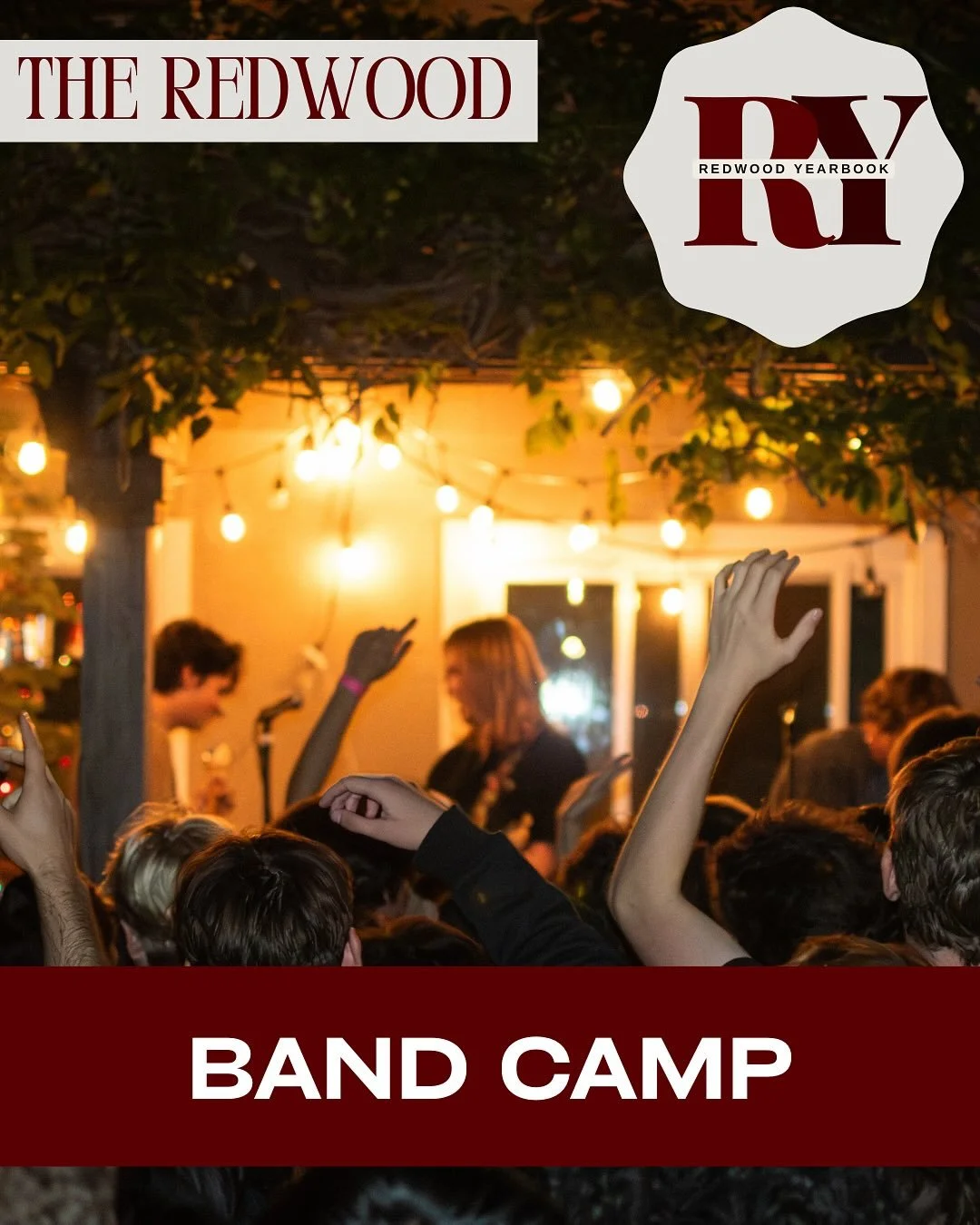 Lights, music, and good vibes 🎵✨ Don&rsquo;t forget to preorder your yearbook to see the full spread! 

#redwood #scuredwood #redwoodyearbook #yearbook #scu #santaclara #santaclarauniversity