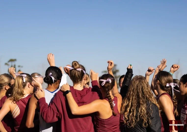 pov : us running into spring quarter #redwoodarchive #crosscountry #scu #XC #gobroncos