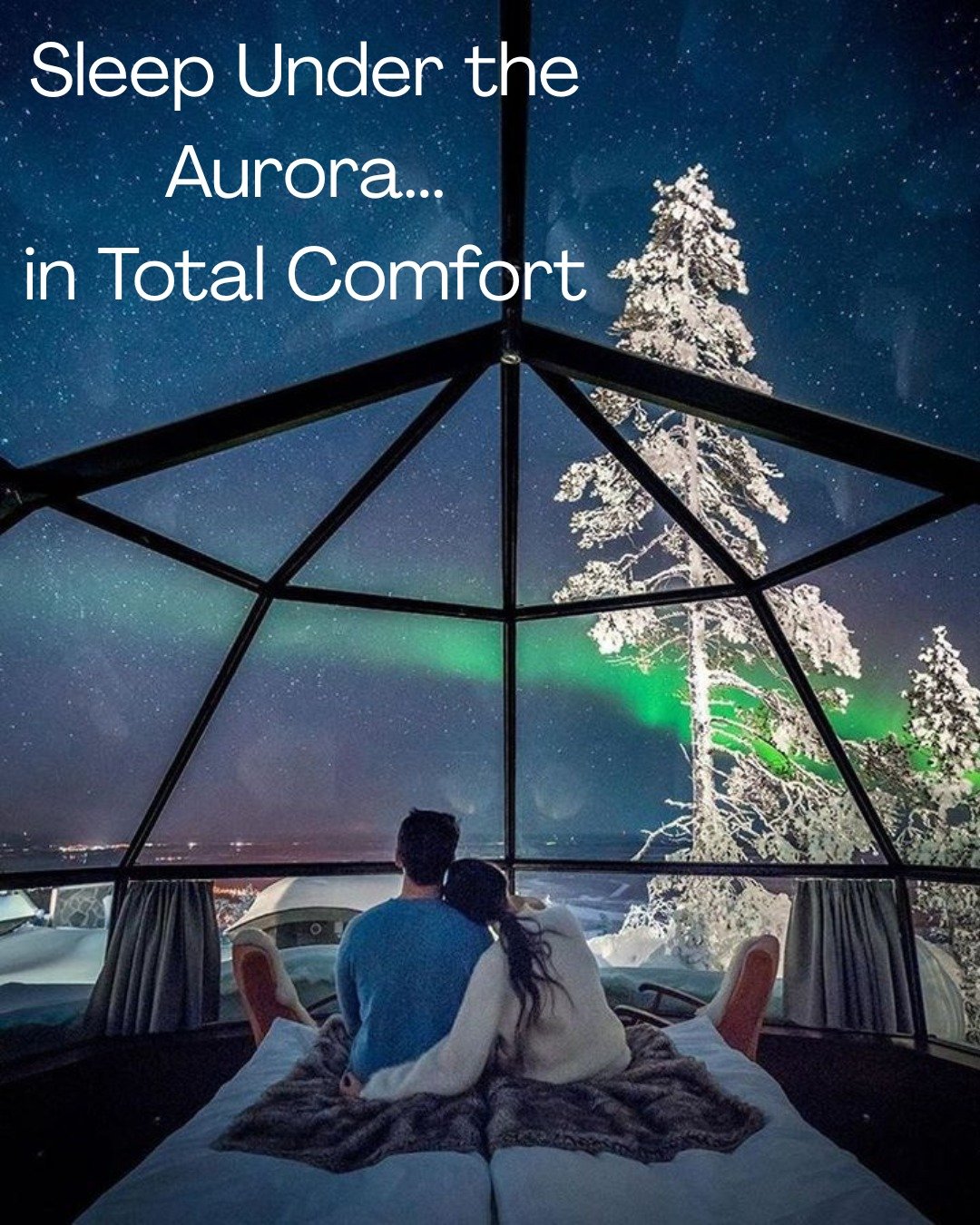 Sleep under the Northern Lights&mdash;without ever leaving your bed.⁣
⁣
From Finland&rsquo;s glass igloos to cozy, design-forward lodges in Iceland, luxury aurora stays are real, and they&rsquo;re unforgettable.⁣
⁣
To read the full article, click on 