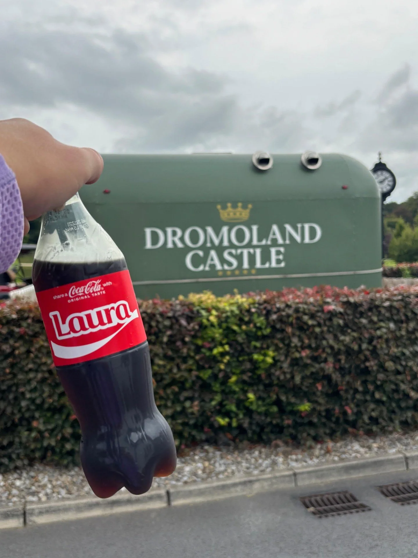 When your clients land in Ireland and make sure you&rsquo;re right there with them &hellip; even on a Coke bottle. 🥤🍀😂⁣
First stop: the gorgeous Dromoland Castle 🏰✨⁣
⁣
Love seeing their trip kick off with this much fun already! #DromolandCastle #