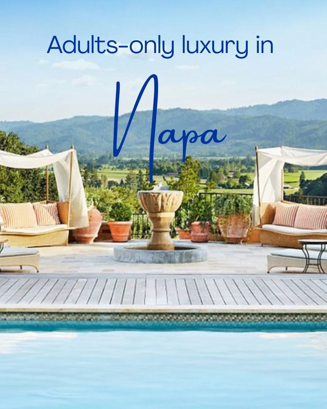 Golden hour in Napa Valley just hits different. ✨🍷⁣
⁣
Auberge du Soleil is a dream retreat for couples craving world-class food, spa time, and wine-country romance.⁣
⁣
🍇 Adults-only luxury in Napa⁣
🛁 Outdoor soaking tubs with vineyard views⁣
🌿 Mi