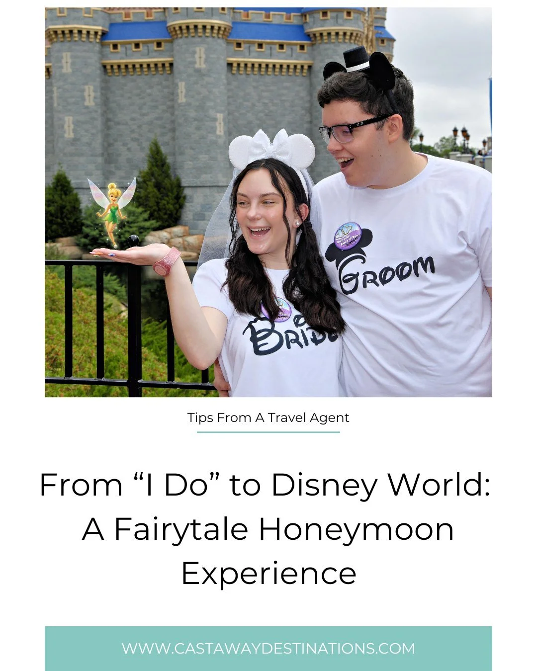 Disney honeymoons are pure magic ✨ ⁣
⁣
From romantic resorts to late-night fireworks, our very own travel advisor, Payton, shares her story of honeymooning at Walt Disney World. 💍⁣
⁣
To read the full article, click on the link in our bio, then selec