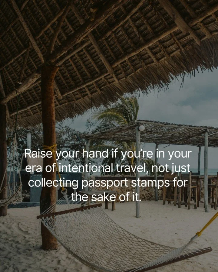 Heading into another year of travel, but with a different mindset this time.⁣
⁣
Less checking boxes. More intention. More trips that actually feel like a break instead of something you need a vacation from afterward.⁣
⁣
It&rsquo;s about choosing dest