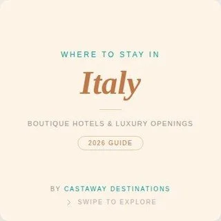 Italy has never really been just about the destination.⁣
⁣
The hotel you choose often shapes the entire experience &mdash; the pace of your mornings, the feeling you have walking back at night, even the version of Italy you remember years later.⁣
⁣
A