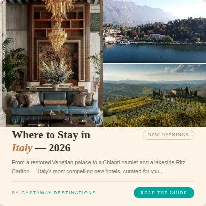 In Italy, your hotel isn't just where you sleep. It shapes the entire rhythm of your trip. ⁣
⁣
And 2026 is one of the most exciting years in Italian hospitality in recent memory.⁣
⁣
We're talking about a reimagined Venetian palace becoming a Four Sea