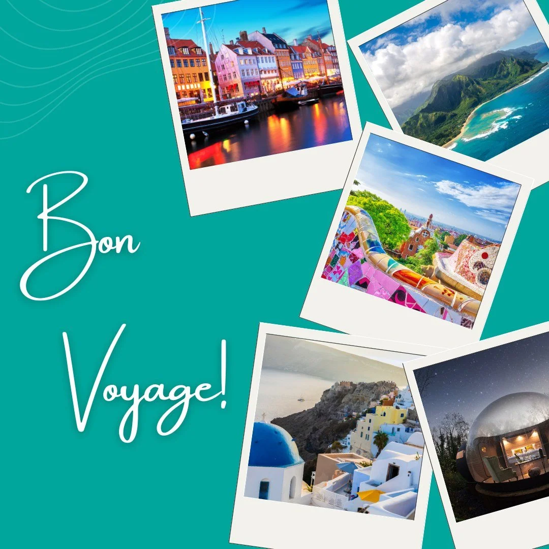 Bon Voyage to all of our clients heading out on adventures this June! ⁣
⁣
This month, our travelers are celebrating milestones, reconnecting with family, and creating memories all over the world:⁣
⁣
&bull; Senior Trip to Mexico⁣
&bull; Family Wedding