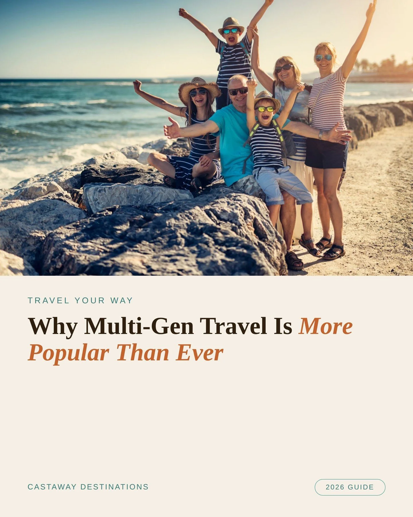 One of the biggest shifts I&rsquo;ve seen in travel over the last few years is the growing number of families choosing to travel together across generations.⁣
⁣
Not just parents and kids, but grandparents, adult children, teenagers, cousins, and litt