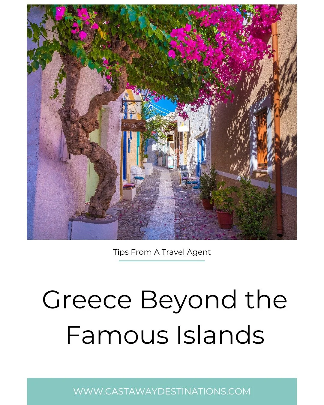 Santorini and Mykonos may be the Greek islands everyone knows, but they&rsquo;re only the beginning.⁣
⁣
Some of my favorite Greek islands offer a completely different experience, quieter beaches, charming villages, beautiful hiking, long lunches by t