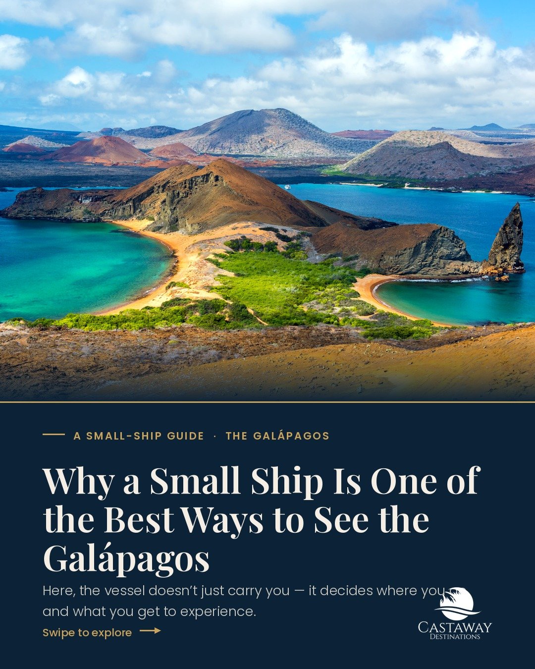 The Gal&aacute;pagos is unlike anywhere else you will ever cruise. 🌊

Most of the archipelago is protected national park, ships are capped at 100 guests, and every route is regulated to protect the wildlife. So the vessel you choose does more than c