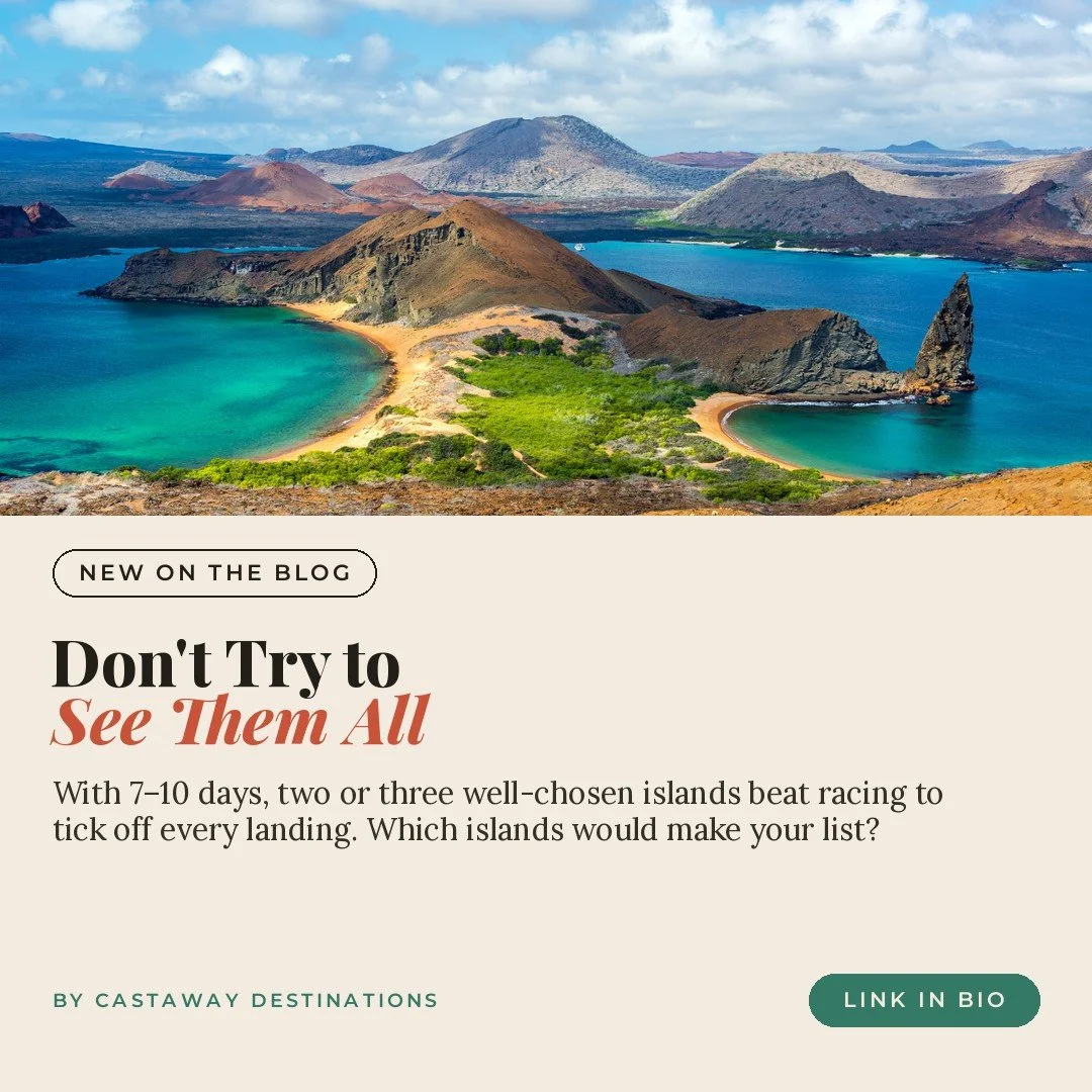 Choosing a Gal&aacute;pagos Cruise⁣
⁣
Planning a Gal&aacute;pagos cruise isn&rsquo;t simply about finding the nicest ship.⁣
⁣
Your itinerary matters. Your travel dates matter. The length of your sailing matters. And, of course, the size and style of 