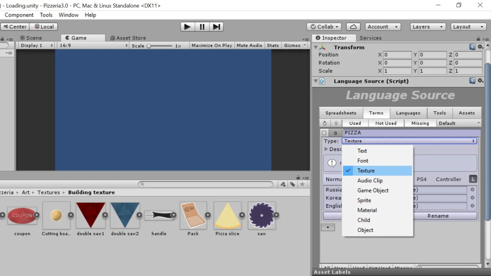 Localizing with Unity