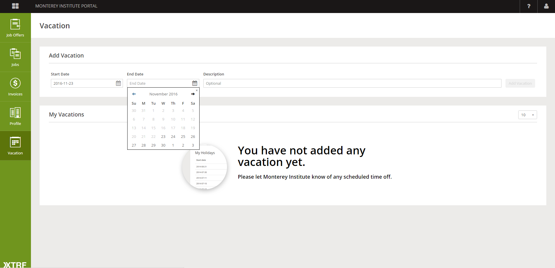 Size matters—XTRF respects the rules of letting size and visual placement on the screen dictate what the user should pay attention to first.