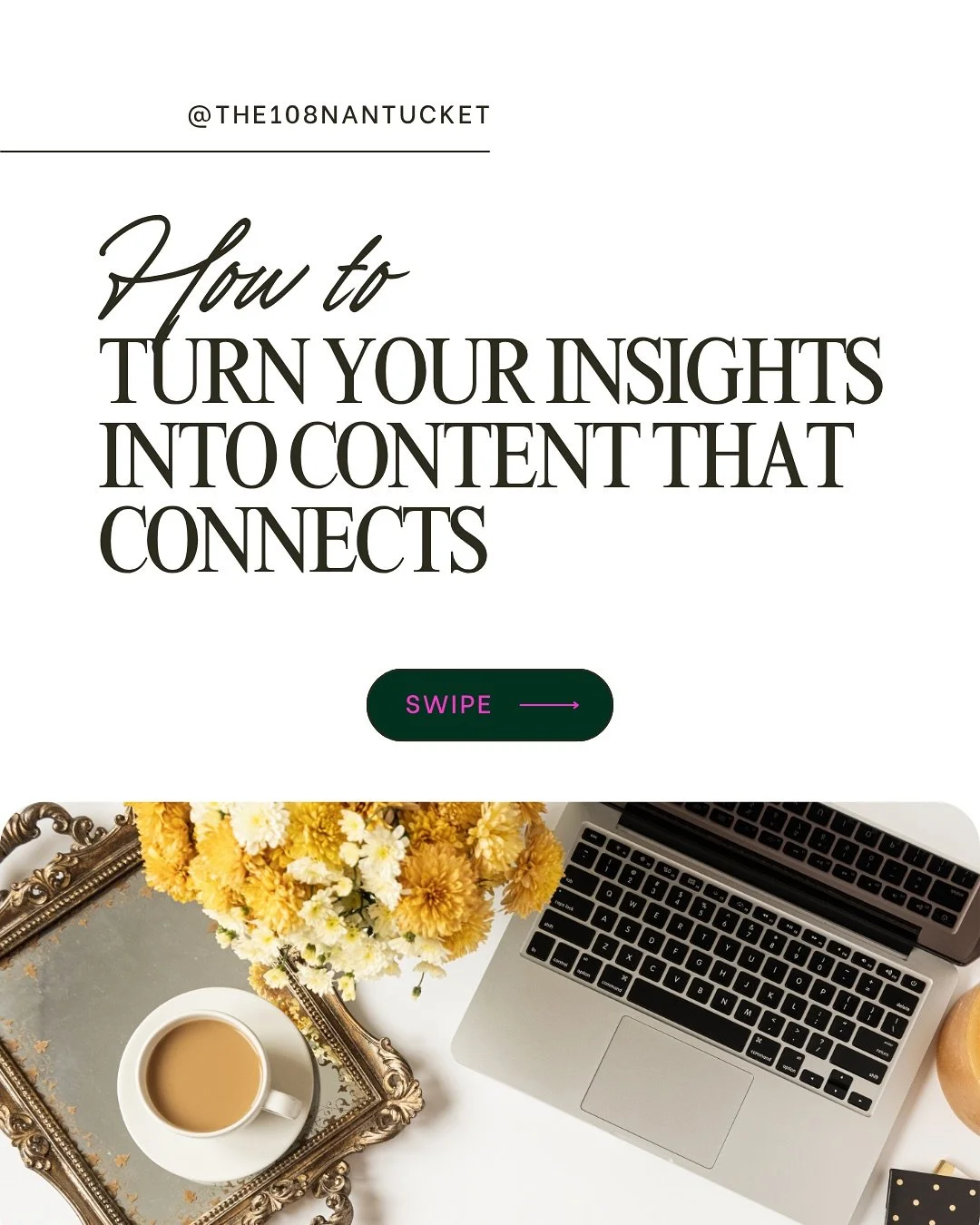 ✨ Your insights are more than numbers &mdash; they&rsquo;re a guide. ✨

If you&rsquo;ve been tracking engagement, saves, shares, and profile/website visits, the next step is simple: turn those signals into content that connects.

Here&rsquo;s how:
1️