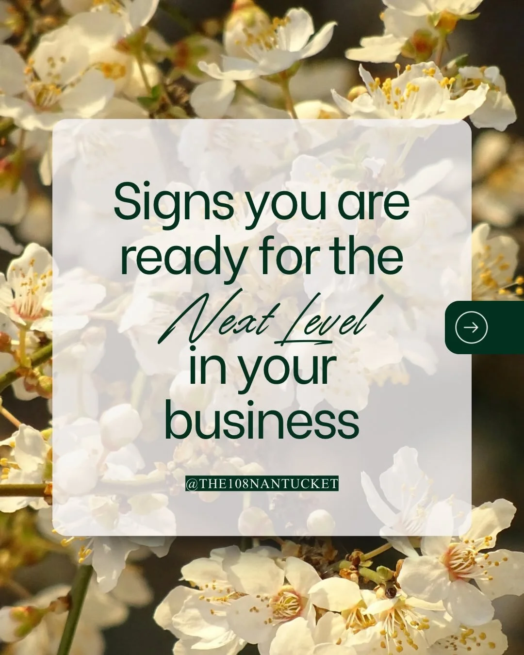 If you&rsquo;ve been waiting for a sign to take the next step in your business, this might be it. ✨

Not because you suddenly became more capable.
Not because you finally have everything figured out.

But because some part of you already knows you ar
