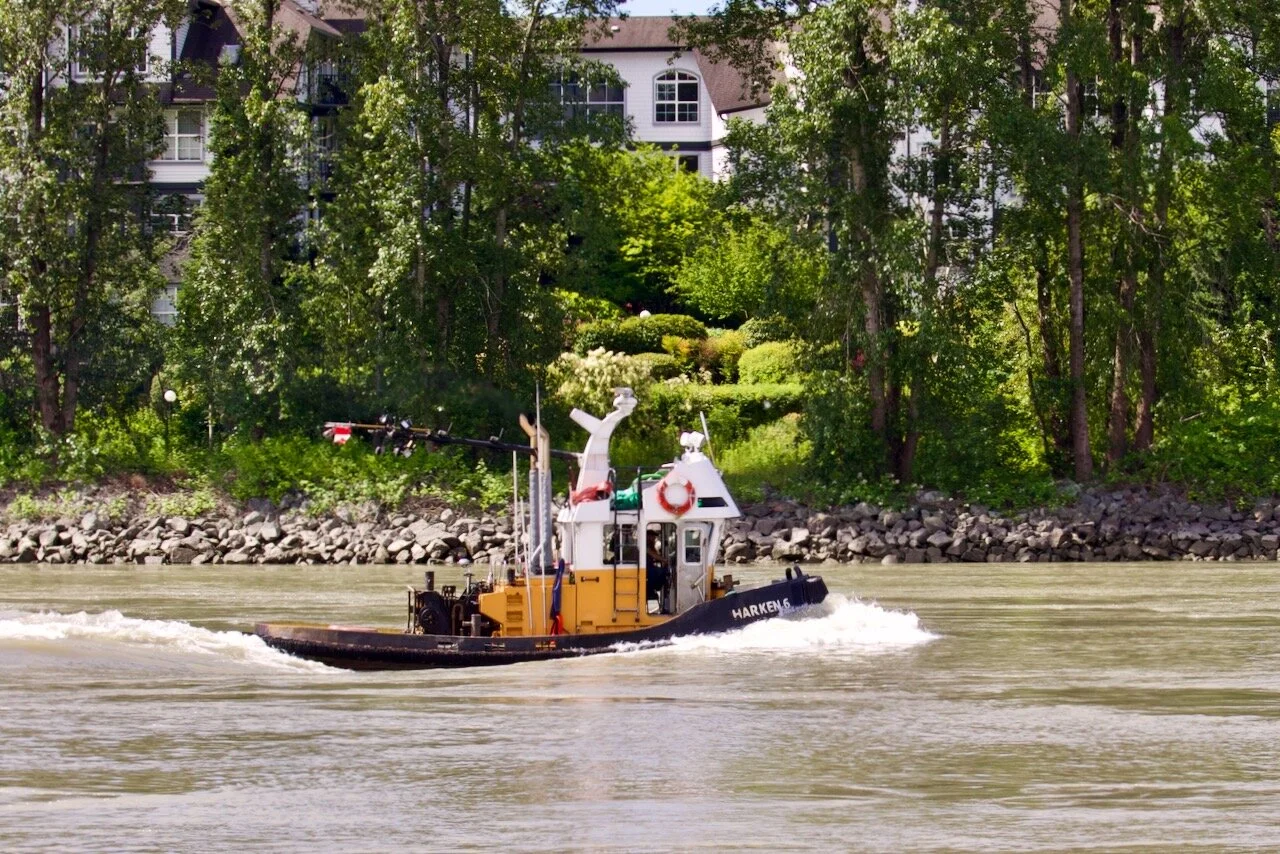 Harken Towing tugboat Harken No. 6 in Fraser River.Click image for lightbox.