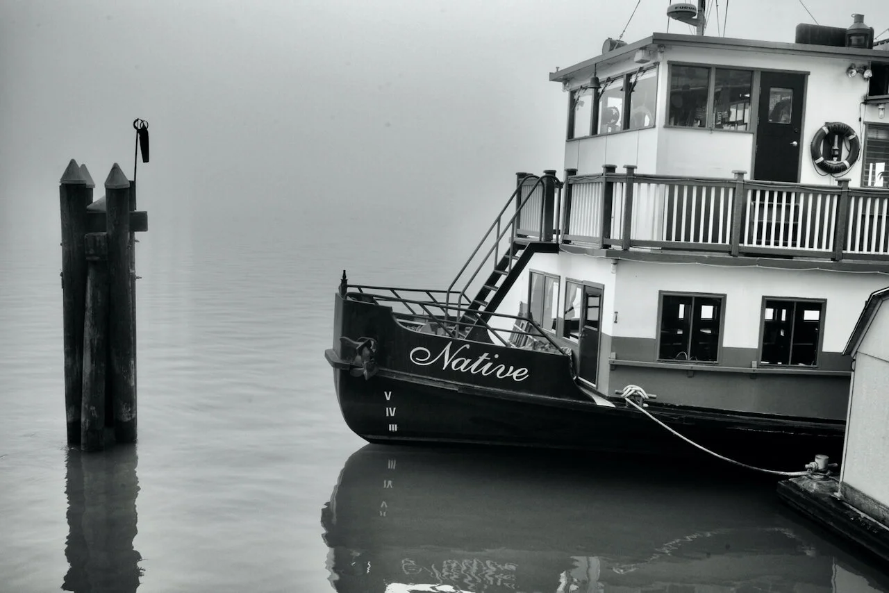 M.V. Native in Fraser River, New Westminster B.C.Click image for lightbox.