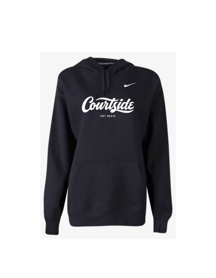 Women's Nike Club Pullover Hoodie - Courtside Worth Courtside 360