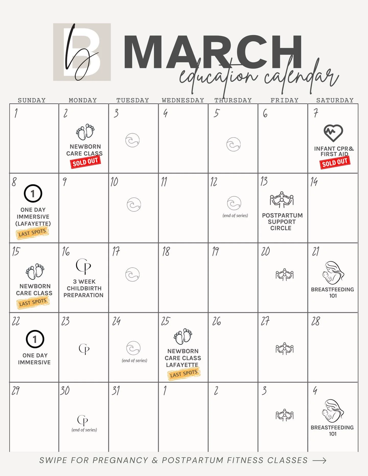 🍀 It&rsquo;s a lucky month at Brilliant Births!

Sign up for our Newborn Care Classes before they sell out, enjoy Baby&amp;Me yoga with your pre-crawling infant, or take a One Day Childbirth Immersive that&rsquo;s been beloved by many for it&rsquo;s