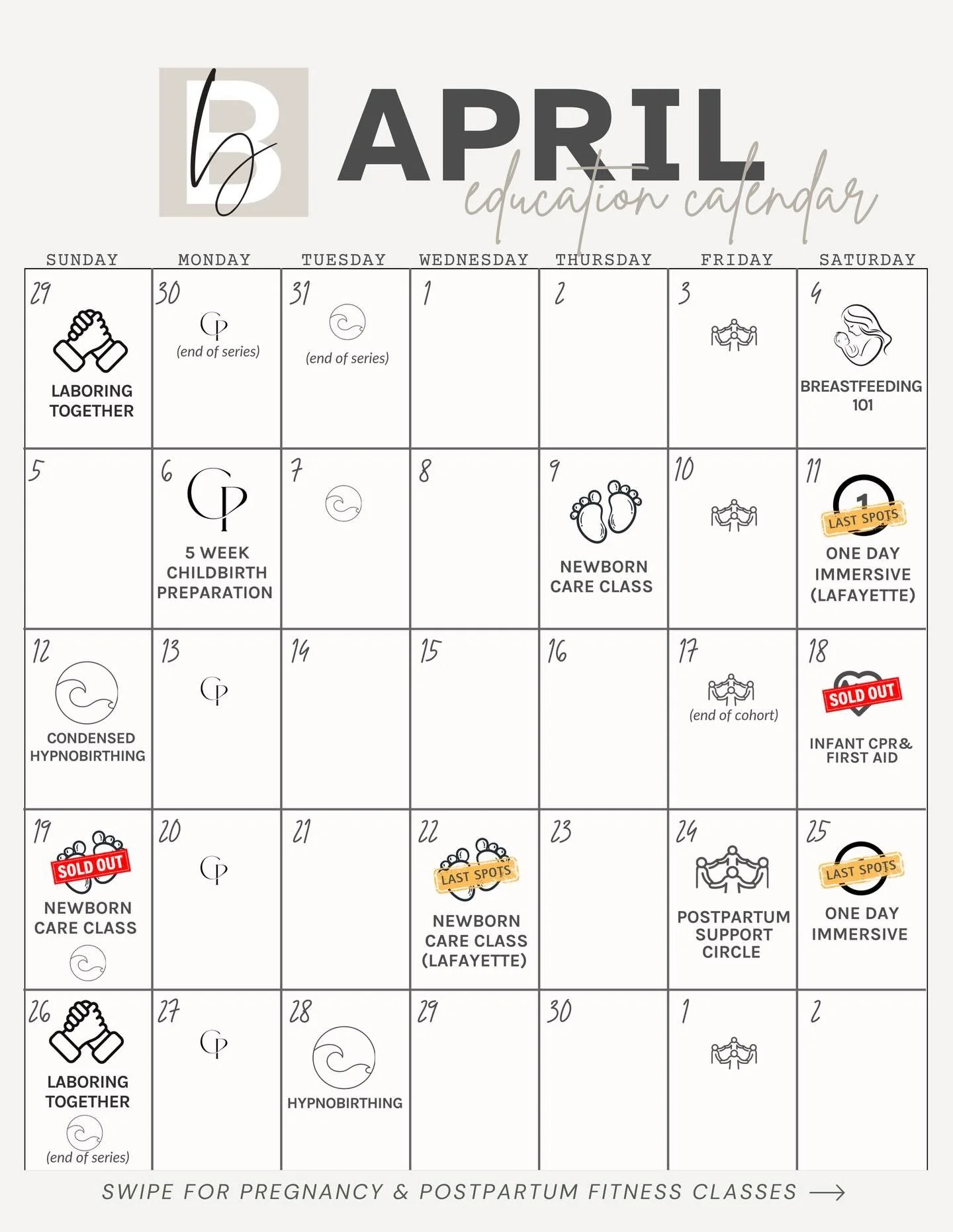 🌸 Flowers are blooming and so are we! Come see what&rsquo;s budding at Brilliant Births. 🌷🗓️

HypnoBirthing: We love HypnoBirthing for its meditation and mindset based approach to birth. Learn everything you&rsquo;d learn in a standard birth class